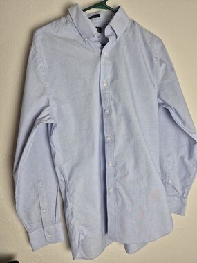 J. Crew Pale Blue Oxford Button-Down Shirt. Size 16/34